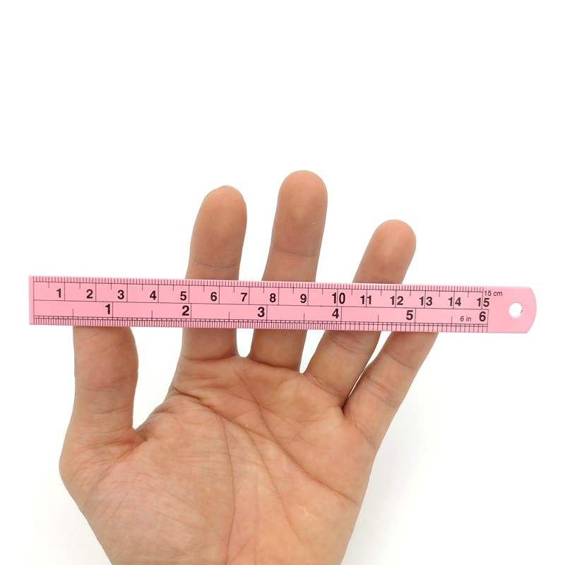 Thước Nhôm Nor 15cm 014 - Màu Hồng - Nor