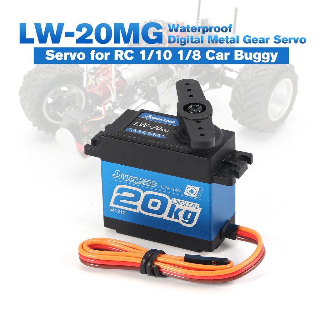 【điều khiển từ xa8/5】LW-20MG 65g 20kg Digital Metal Gear Servo for 1/10 1/8 RC Car Truck Buggy