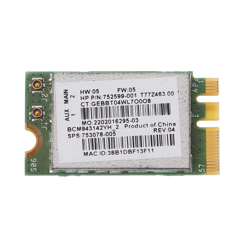 New BCM943142Y 802.11b/g/n Bluetooth 4.0 WLAN 150Mbps NGFF Wireless Wifi Card | BigBuy360 - bigbuy360.vn