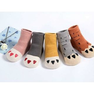 Combo 10 đôi tất xù cổ cao cho bé