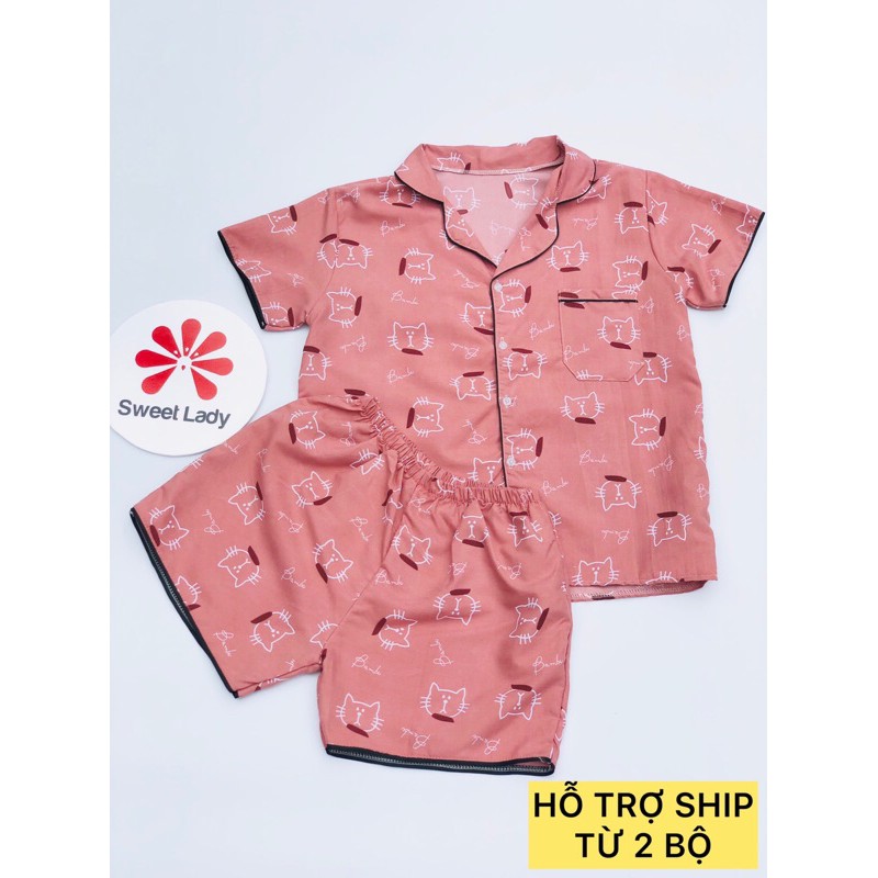 Bộ Quần Đùi Áo Cộc hình siêu cute CHẤT MÁT Kate Thái loại 1 SWEETLADY ảnh thật freeship