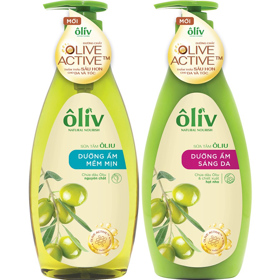 sữa tắm ôliv mềm mịn da