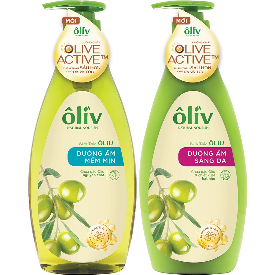 Sữa tắm dưỡng da Oliv Natural Nourish 650ml