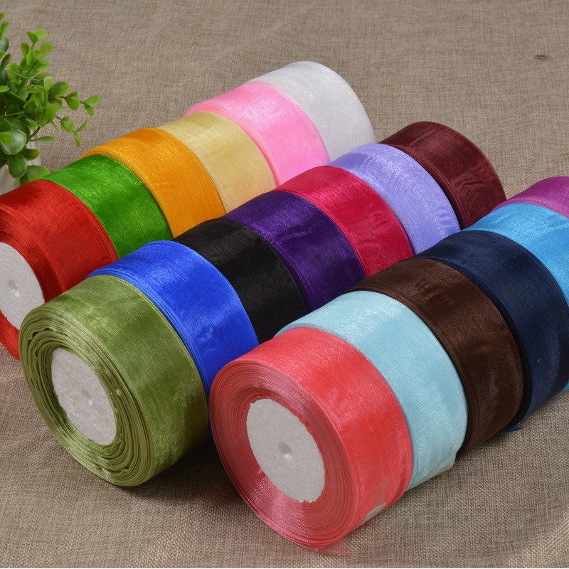 Ruy băng voan 4cm cuộn 50m