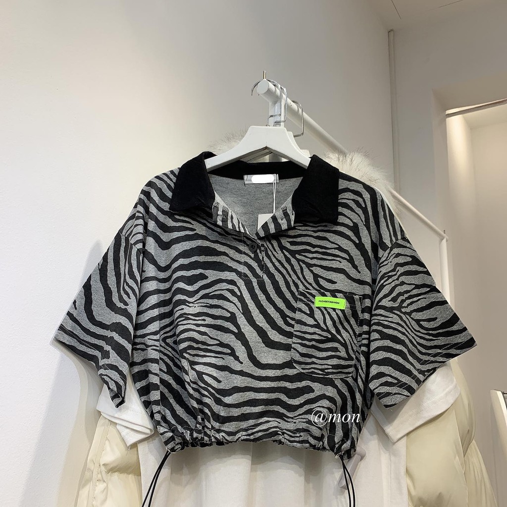 [Mã WASKT304 giảm 15% tối đa 30K đơn 99K] 2101418 CROPTOP NGỰA VẰN | BigBuy360 - bigbuy360.vn