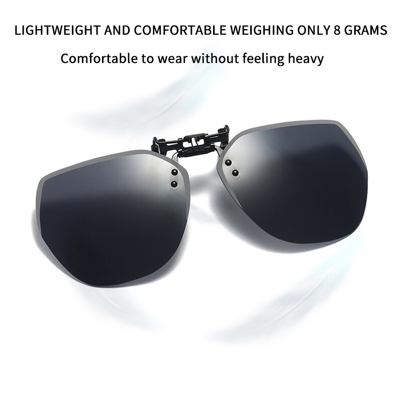 Kính Chống Nắng Phân Cực Không Gọng Thiết Kế Dạng Kẹp Mới Cho Nam Và Nữ