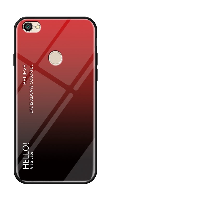 Ốp lưng điện thoại phối mặt kính cường lực dành cho Xiaomi Redmi Note 5A Prime