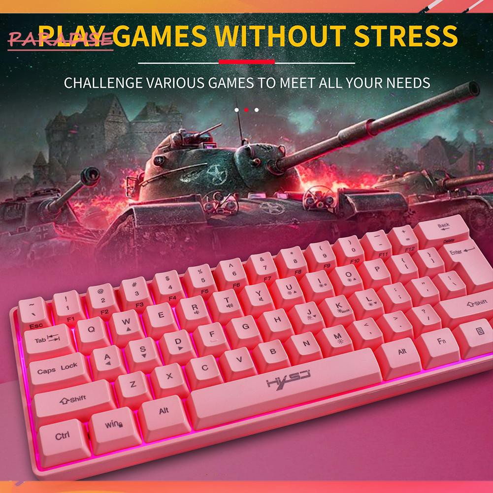 Bàn Phím Chơi Game Có Dây Hxsj V700 61 Có Đèn Nền Rgb