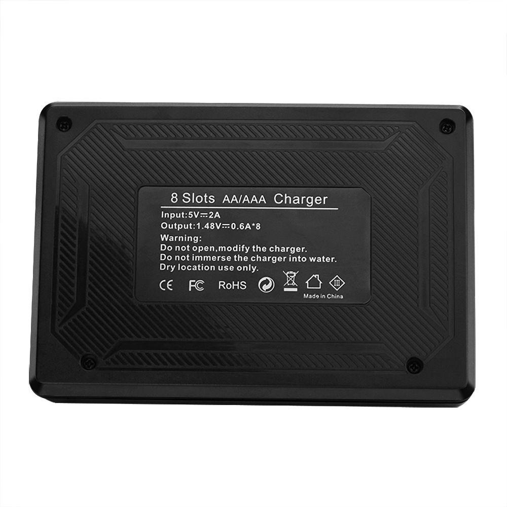 MYRONGVN Đế Sạc Pin AA / AAA NiMH Có Đèn LED Báo Hiệu Thông Minh Tiện Dụng
