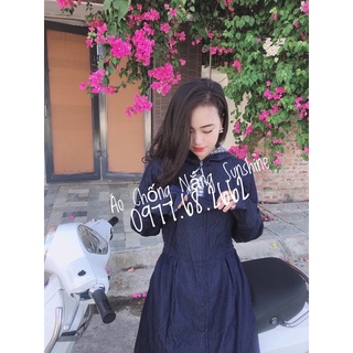 Áo Chống Nắng Nữ Toàn Thân Vải Jean - Vải Bò Sịn Sò Cao Cấp Mặc Cực Sướng Sunshine