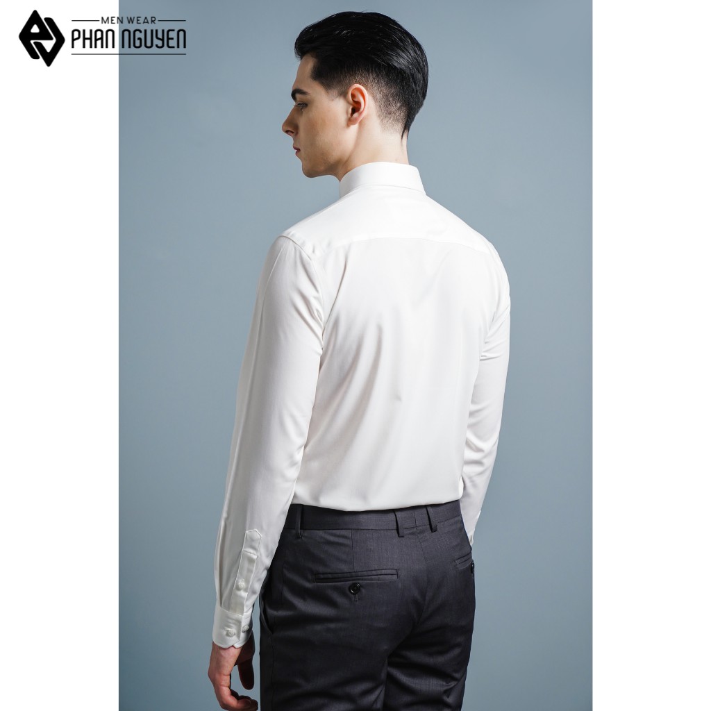 Áo Sơ Mi Trắng Công Sở Nam PHAN NGUYỄN Chất Liệu Vải Cotton Cao Cấp Không Nhăn Thấm Hút Mồ Hôi Tốt SMD.1069 | BigBuy360 - bigbuy360.vn