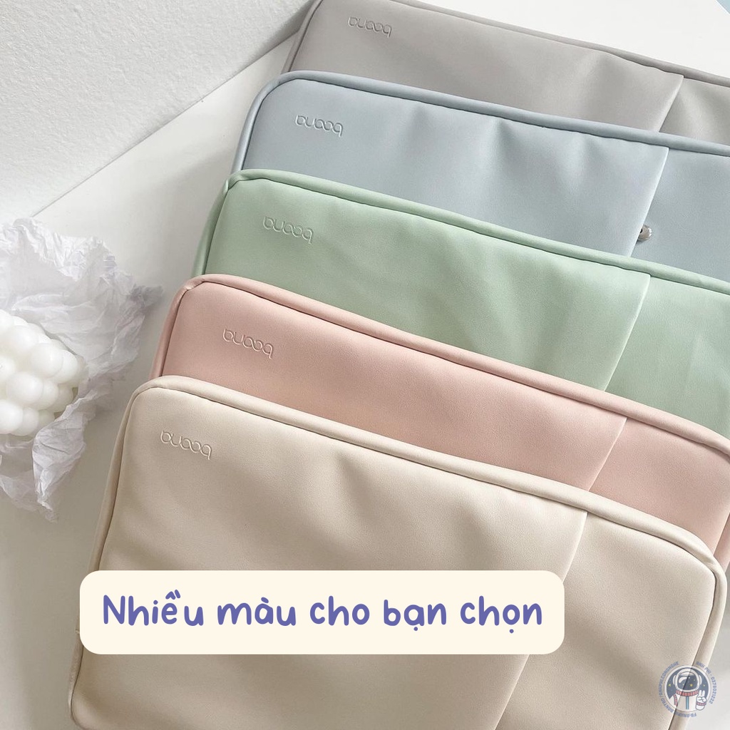 Túi Chống Sốc Laptop Da PU Cao Cấp Chống Nước 13.3 inch Trơn Pastel