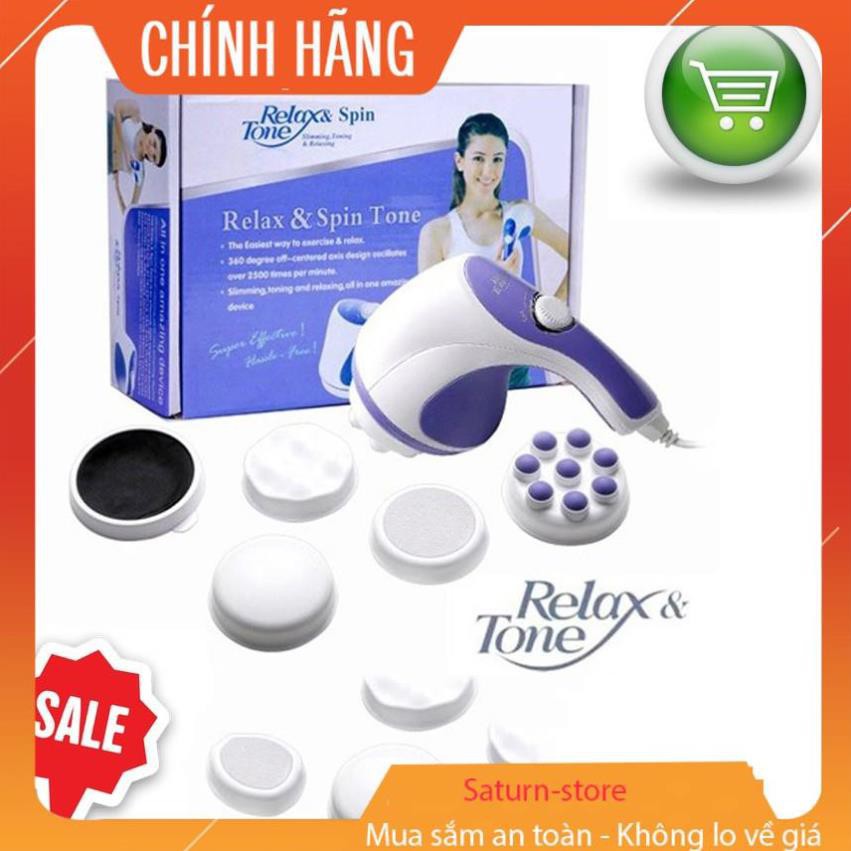 Máy massage rung cầm tay mini Relax & Spin Tone-A781 hỗ trợ giảm mỡ, giảm đau, lưu thông khí huyết - Chính hãng