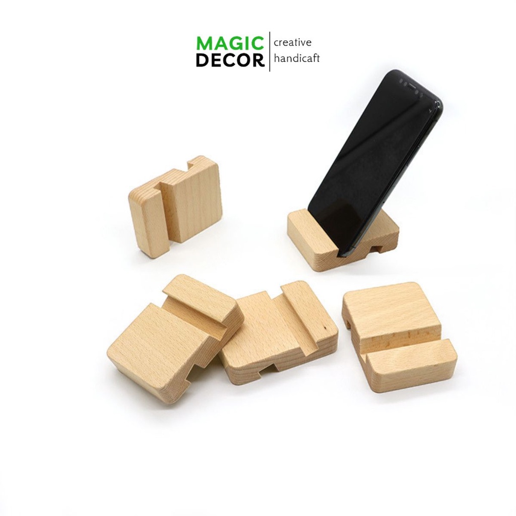 Giá đỡ điện thoại gỗ mini chắc chắn tiện lợi - MAGIC DECOR