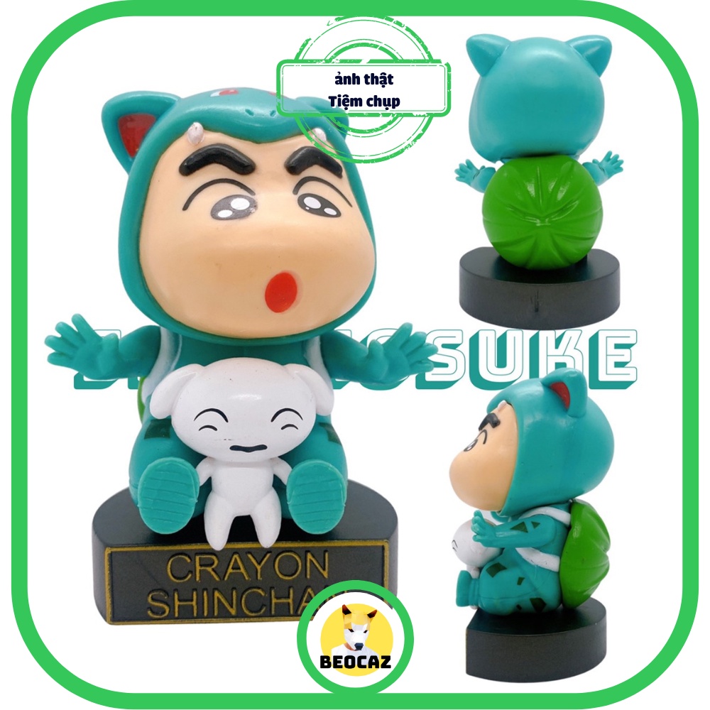 Mô Hình Shin Cậu Bé Bút Chì Shin Shinnosuke cosplay Pokemon Bulbasaur Pikachu Charmander tiệm đồ chơi Beocaz Squirtle
