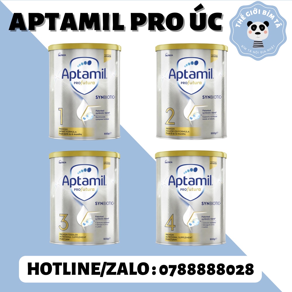 Sữa Bột Aptamil Profutura Hộp 900gr Nội Địa Úc Đủ Số 1,2,3,4 (Date 2023)