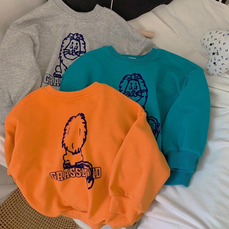 Áo hoodie mềm mại hoạ tiết hoạt hình dễ thương dành cho bé