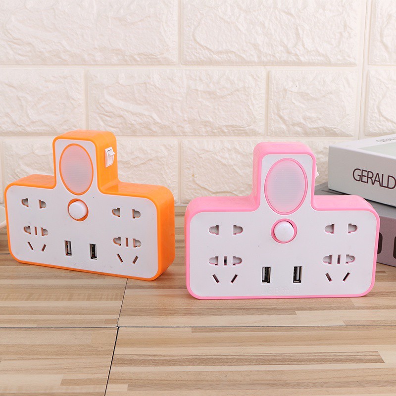 Ổ Điện Đa Năng Có Đèn Ngủ Kèm Cổng USB