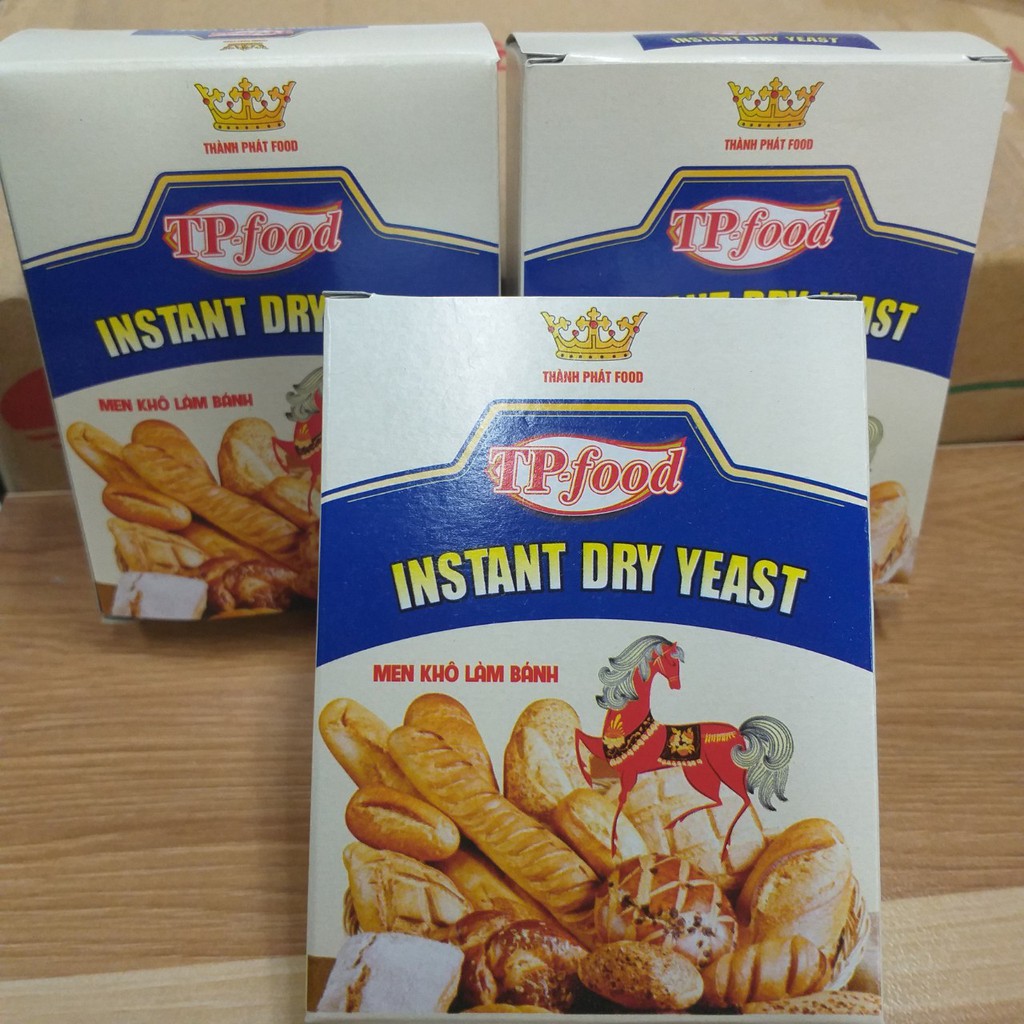 Men khô làm bánh Thành phát hộp 50g nguyền liệu làm bánh mì, bánh bao...