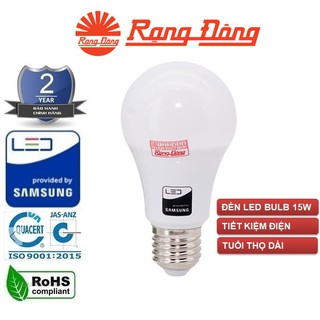 Bóng đèn led bulb 15w rạng đông - samsung chipled