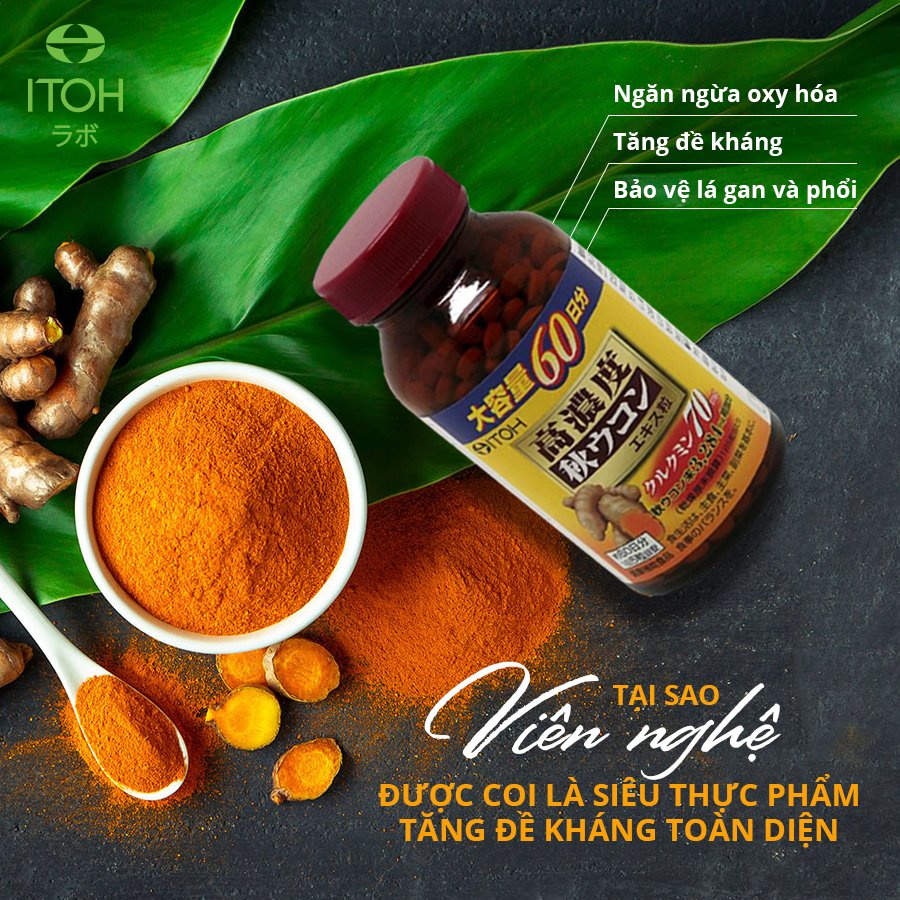 Viên Uống Chiết Xuất Từ Nghệ Naris Itoh 50g