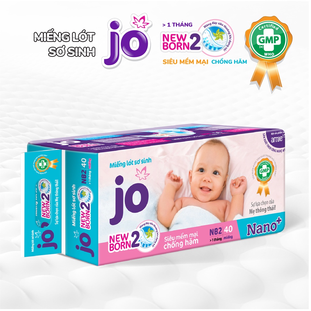 Miếng Lót Sơ Sinh JO Newborn1-56/Newborn2-40 miếng