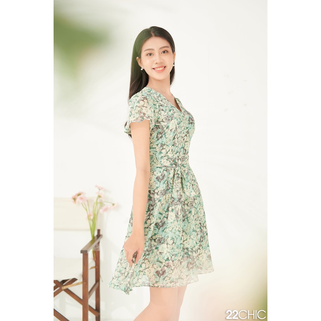 [Ảnh thật] Váy xòe hoa to nhẹ nhàng FLORA DRESS