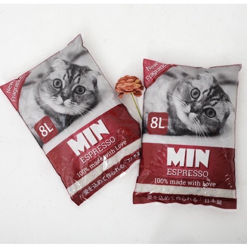 Cát vệ sinh mèo MIN Cafe bao 8L