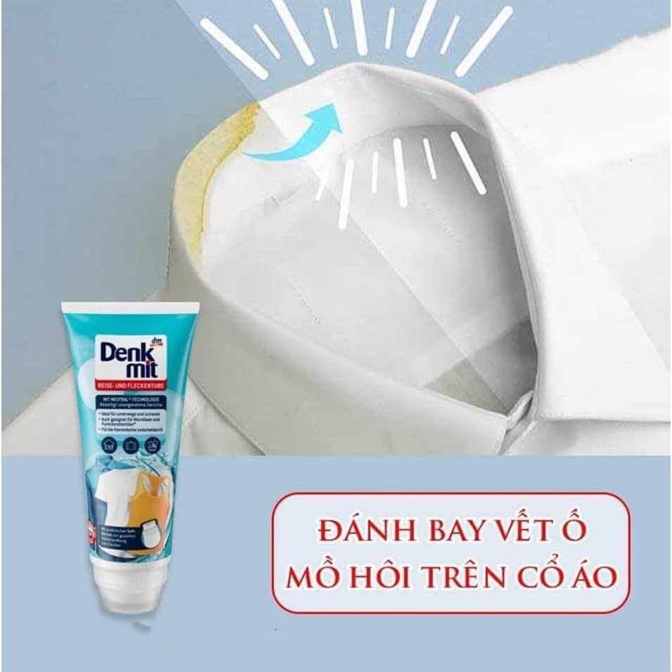 "Tuýt giặt quần áo bỏ túi, tẩy ố quần áo  lưu hương DENKMIT 200ml"