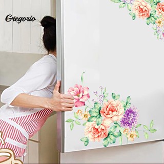 Miếng Dán Tường Trang Trí Hình Hoa Mẫu Đơn Nghệ Thuật