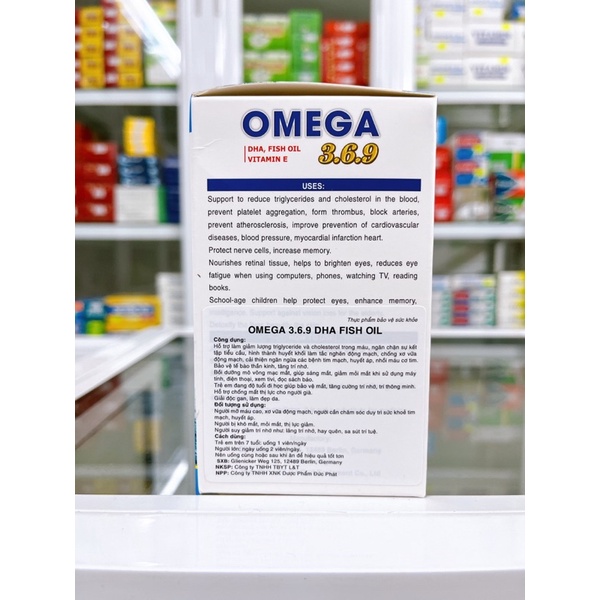 ✅ OMEGA 369 nhập khẩu từ Đức tốt cho da, tim mạch, trí não, giảm quá trình lão hóa, tăng cường thị lực