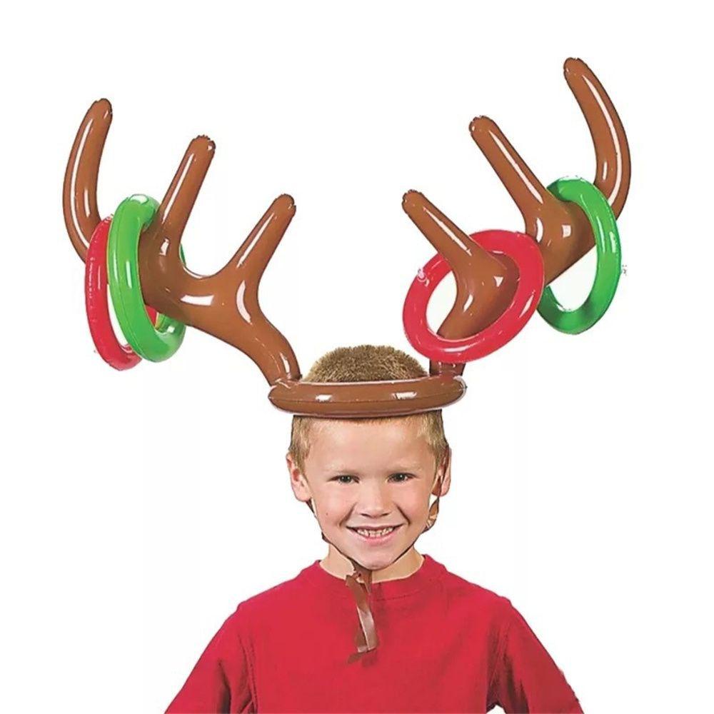 Mũ Bơm Hơi Hình Sừng Tuần Lộc Mừng Năm Mới / Ông Già Noel