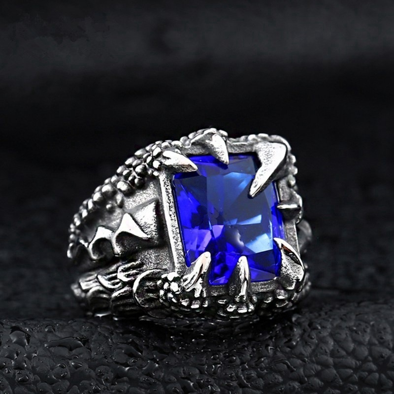 (Available) Fashionable Dragon Claw Rings with Gemstones
