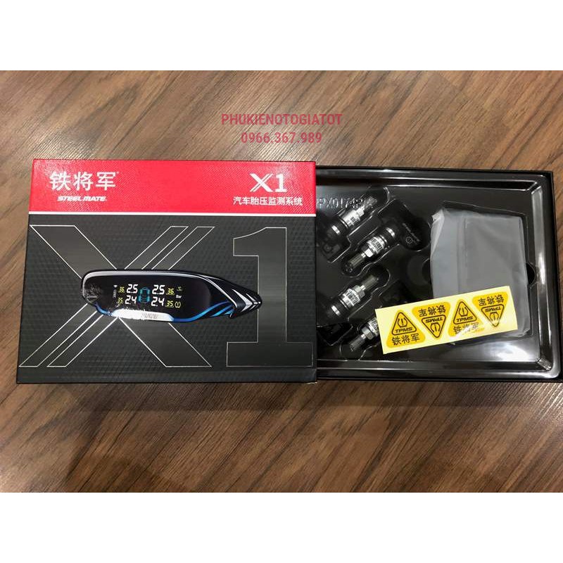 Cảm biến áp suất lốp ô tô STEELMATE X1 PLUS