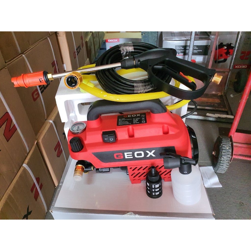 Máy rửa xe GEOx RS9 chỉnh áp 2500w - máy rửa xe gia đình chỉnh áp