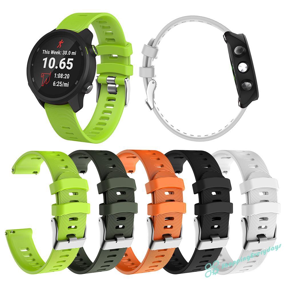 Dây Đeo Silicon Cho Đồng Hồ Thông Minh Garmin Forerunner 245 245m 645 Vivoactive 3