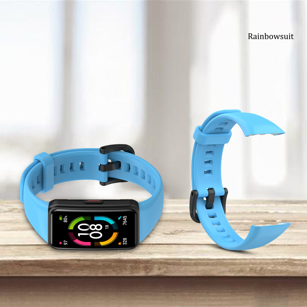 Dây Đeo Silicone Mềm Chống Nước Cho Đồng Hồ Thông Minh Huawei Honor Band 6-1