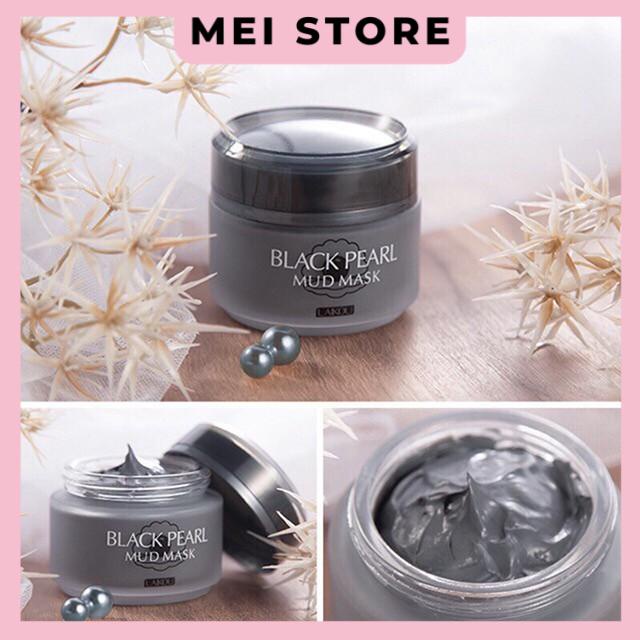 Mặt nạ bùn đất sét Ngọc trai đen LaiKou Black Peal Mud Mask