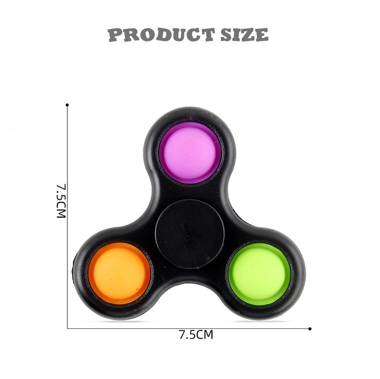  COB ABS Fidget Spinner EDC Spinner For Autism ADHD Anti Stress Hand Spinners Bearing Trispinner Finger Toy Focus Fidgeting Restless Tri-Spinner High Quality Adult Kids Funny Toys