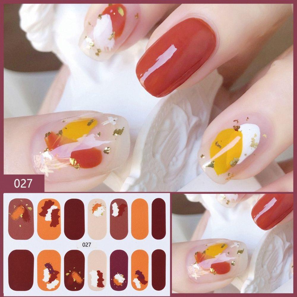 OCEANMAP Miếng Dán Trang Trí Móng Tay Tự Dính Lấp Lánh Chống Thấm Nước DIY