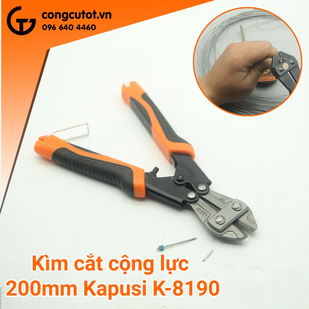 Kim cắt cộng lực 200mm công nghệ Nhật Kapusi K-8190