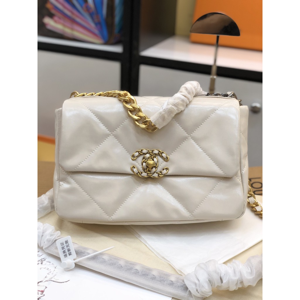Túi Xách super màu trắng thanh lịch (ảnh thật). Ảnh chụp thật tại shop phát hiện copy đền 1000 lần
