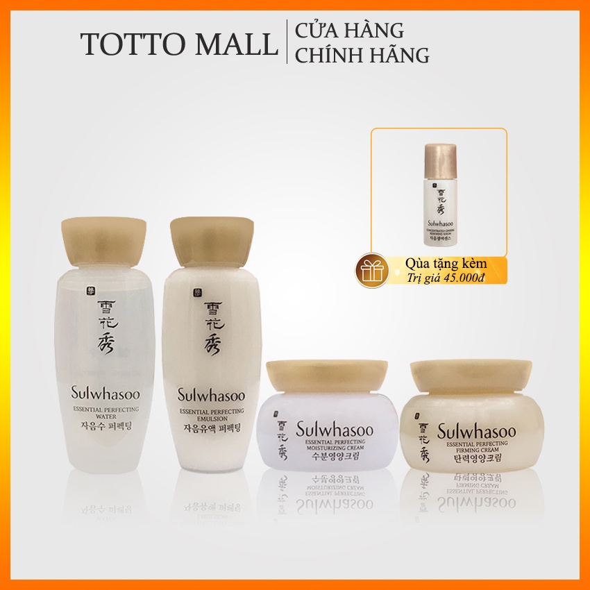 [Date 23] Bộ dưỡng da Sulwhasoo Essential Perfecting Kit 4 sản phẩm - Set Sulwhasoo; Bộ nâng cơ Sulwhasoo mới