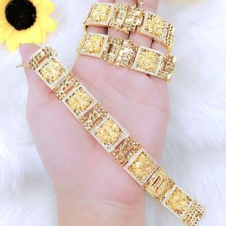 Lắc Tay Nam ( 01 Chiếc ) Xi Vàng - Chạm Rồng Mẫu 130.17.01