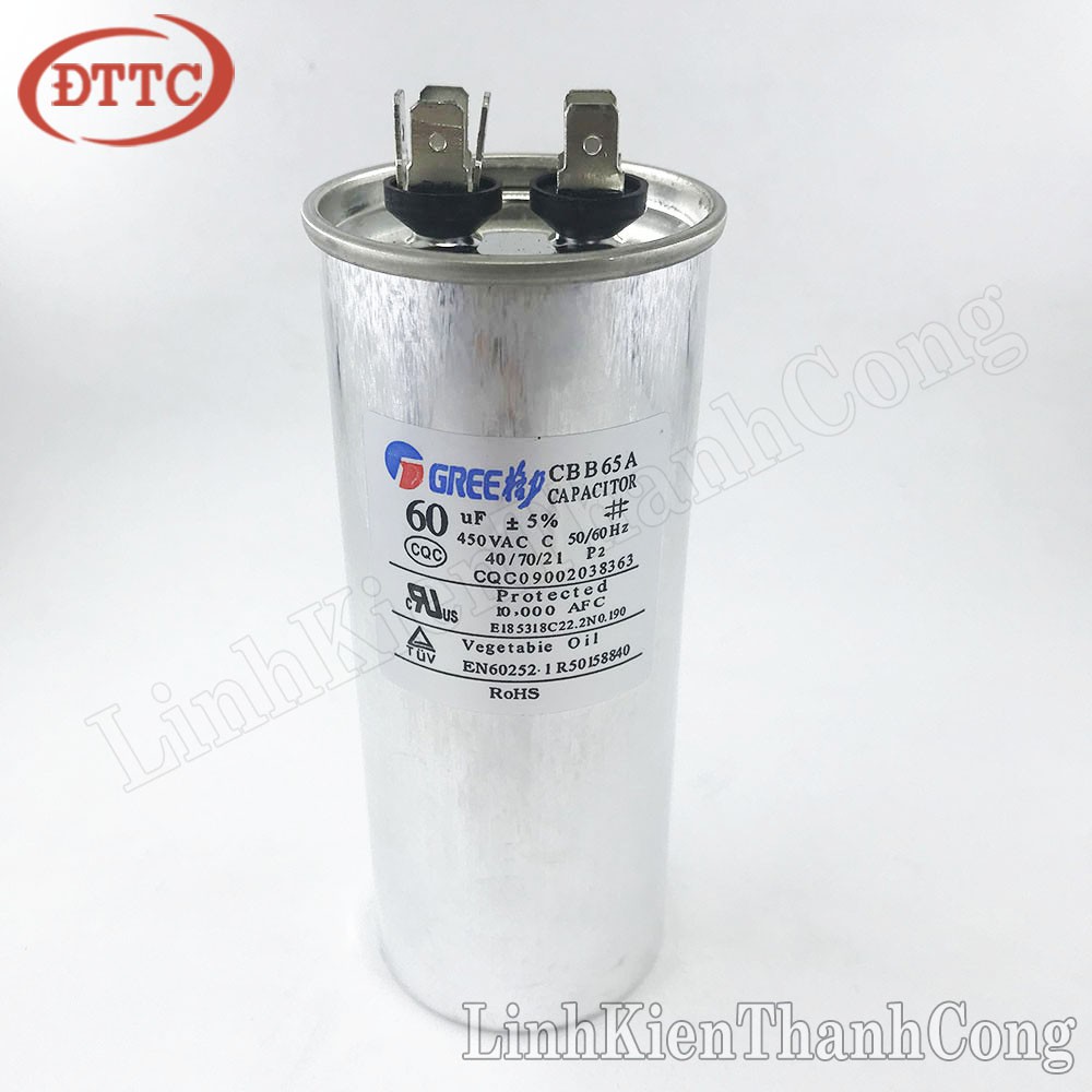 Tụ CBB65A-1 60uF 450VAC