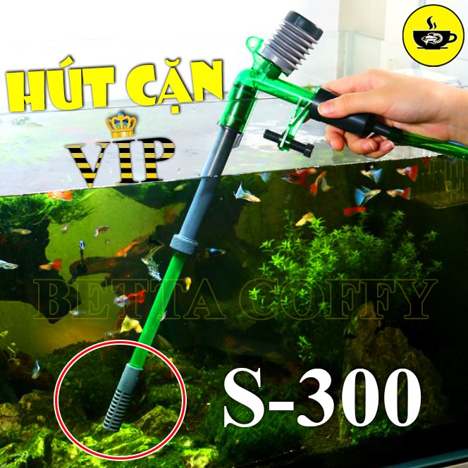 Bộ vệ sinh hồ cá C E S 300 - Hút đáy thay nước thức ăn thừa và phân cá - Qanvee