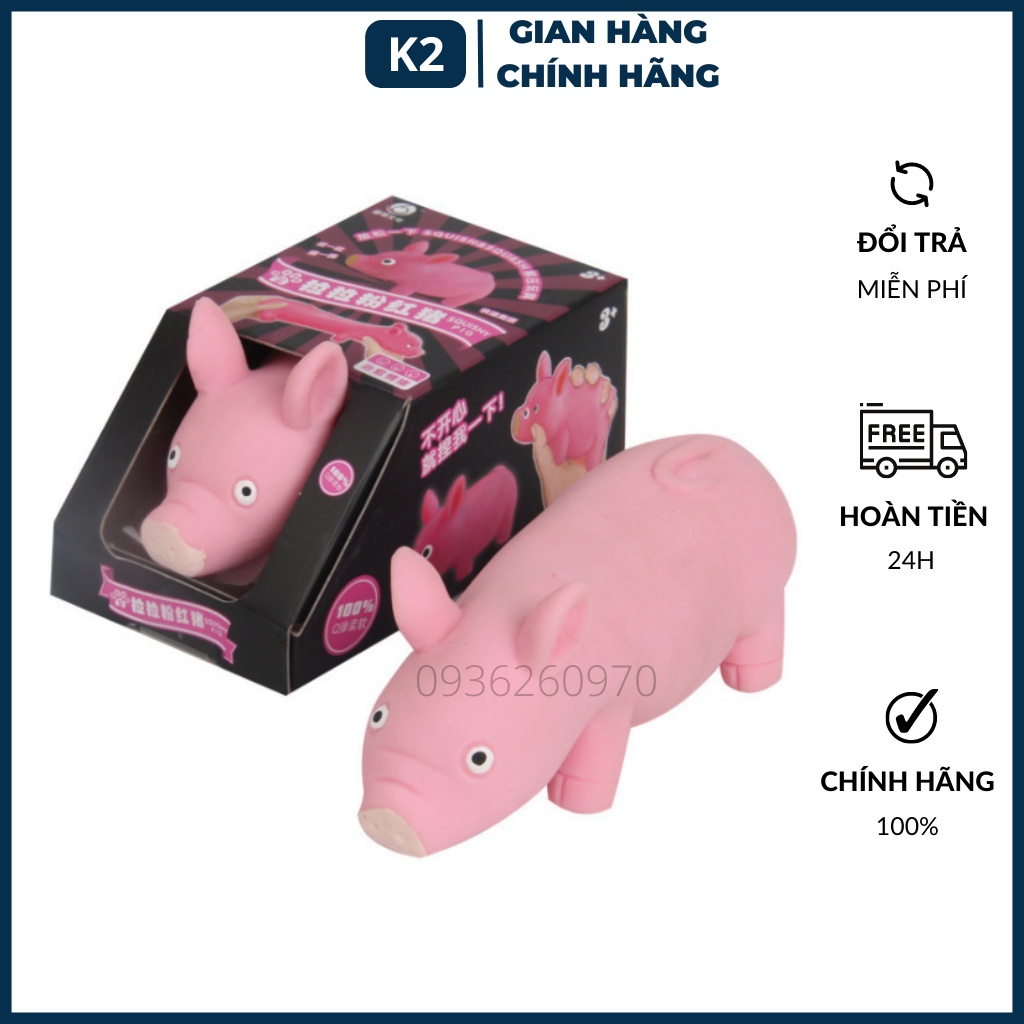 Lợn dẻo cute bóp tay xả stress, heo dẻo silicone bóp tay cảm xúc