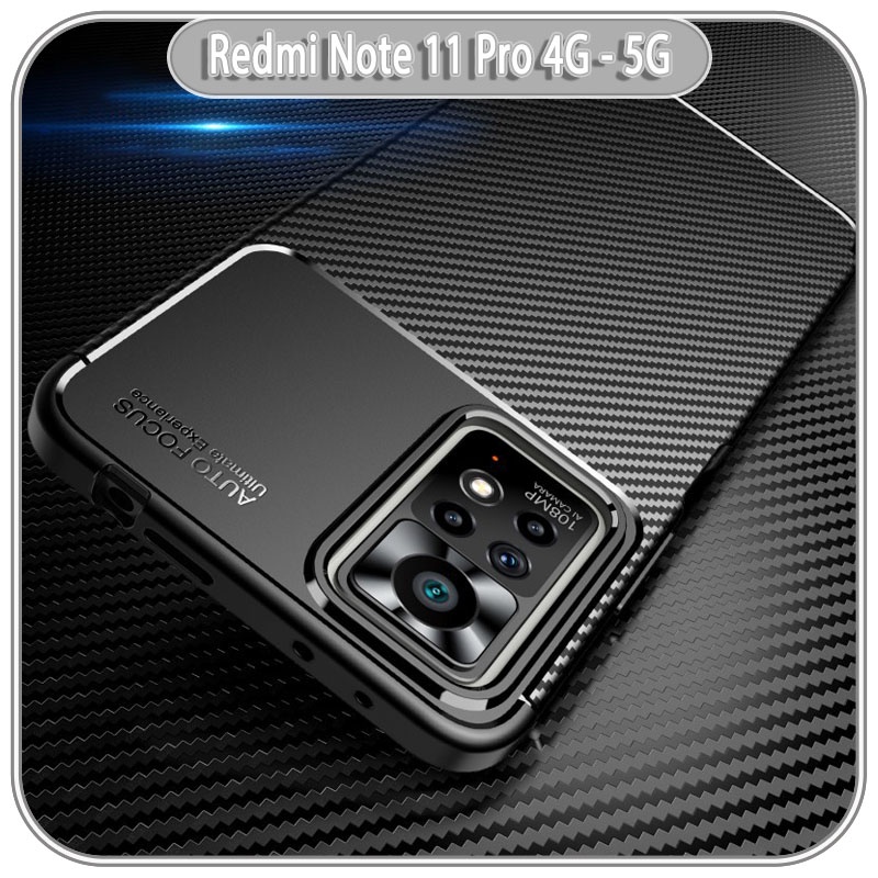 Ốp lưng cho Xiaomi Redmi Note 11 Pro 4G - 5G, Redmi Note 12 Pro 4G chống sốc Carbon Auto Focus