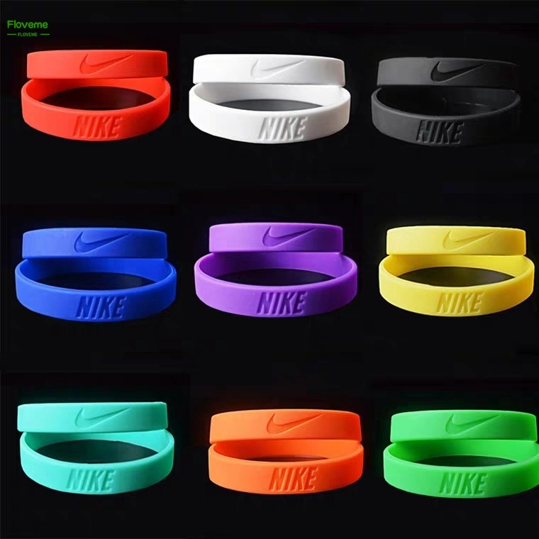 Vòng tay thể thao logo Nike bằng silica gel