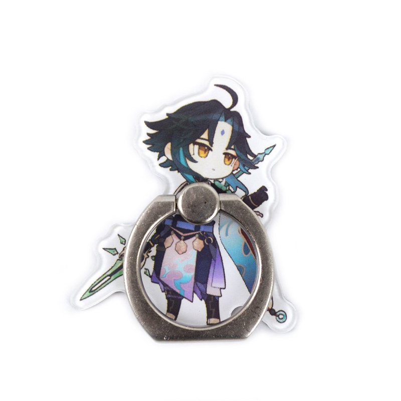 Móc Khóa Điện Thoại Bằng Acrylic Hình Hoa Anime